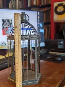 Hallmark schwarz Metall rustikal Bauernhaus Vogelkäfig 12+"/Kerzenhalter, hängt, Vintage - Bild 1 von 4
