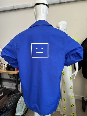 Acne Studios Patch Face Men’s Big Back Logo Nylon Coach Jacket Coat Size S  - Image 1 of 4