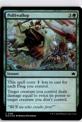 MTG Bloomburrow Foil Polliwallop 189 BLB C NM Scan - Image 1 of 2