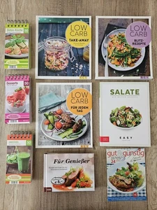 Kochbücher Low Carb Desserts Salate 9 Stück - Bild 1 von 12