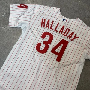 Majestuosa camiseta de béisbol Roy Halladay Philadelphia Phillies MLB talla 52 para hombre 2XL - Imagen 1 de 8