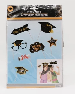 Abschluss Foto Requisiten Party Deko Selfie’s High School, College Abschluss 7 Teile - Bild 1 von 3
