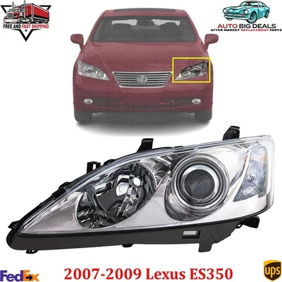 Front Headlight Left Clear Lens HID For 2007 2008 2009 Lexus ES350 Base Model Foto 1 de 4