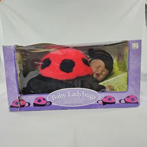 Muñeca para dormir Ladybug bebé afroamericana rara Anne Geddes 1997 LEER⬇ de colección - Imagen 1 de 16