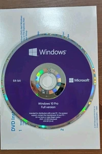 Microsoft Windows 10 Home 64-Bit English - DVD Very Good Condition  - Picture 1 of 7