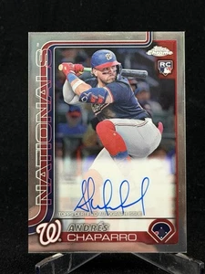 Andres Chaparro 2025 Topps Chrome Rookie RC Auto Nationals Autograph - Bild 1 von 2