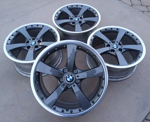 BMW E90 335i OEM 2-Piece Style 179 19x9/8 5x120 Wheels Rims RESTORED Anthracite - Picture 1 of 23