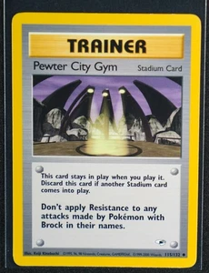 Pewter City Gym Uncommon Gym Heroes 115/132 LP - Picture 1 of 2