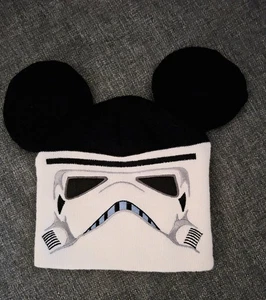 Disney Parks Knit Stormtrooper Hat With Mickey Ears One Size Beanie - Bild 1 von 7