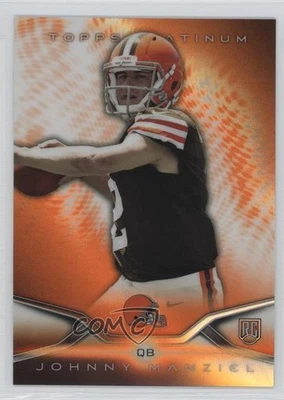 2014 Topps Platinum Retail Orange Refractor Johnny Manziel #126 Rookie RC - Image 1 of 2