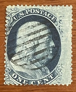 US Stamps 24 Used Circular Grid Cancel Nice Presentation - Picture 1 of 2