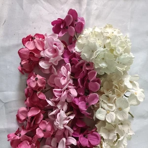 Hortensien Blütenköpfe Konvolut  Weiß Pink Rosa Kunstblumen  - Bild 1 von 4