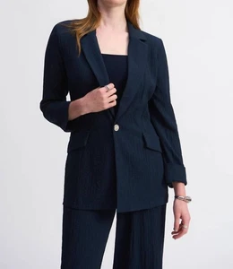 Joseph Ribkoff Quarter Sleeve Seersucker Blazer Jacket Size 8 (10 UK) - Picture 1 of 4