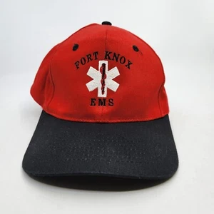 Gorra Fort Knox EMS para Hombres Snapback Gorra de Pelota Roja Negra Médica Usada - Imagen 1 de 10