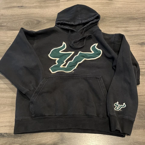 E5 University of South Florida Bulls Sz Small S Pullover Hoodie Big Logo Cover