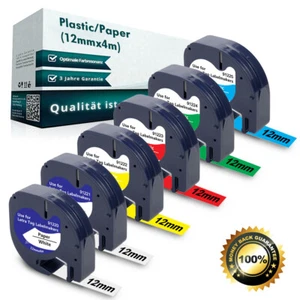 Schriftband für Dymo 91221 91220 16951 12mm bänder für LetraTag LT-100T 100H XR - Bild 1 von 27