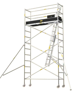 Aluminium Mobile Tower Scaffold, Narrow Series NA-42 (4.2m Platform High) - Picture 1 of 12