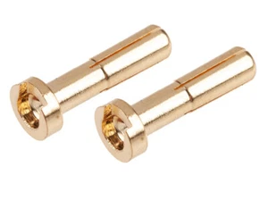 Ultimate RC Gold Stecker 4.0mm Male (2) Banana Connector 90° - Picture 1 of 2