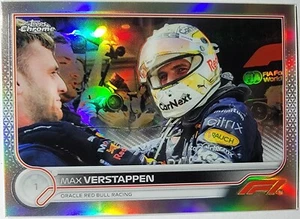 Max Verstappen 2022 Topps Chrome F1 Refractor #4 - Picture 1 of 2