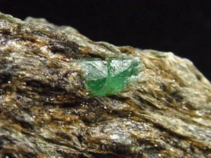 Smaragd Kristall Stufe 66 mm - Habachtal, Österreich (4447t) - Bild 1 von 2
