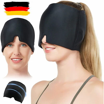 360° Gel Kühlmütze Migräne Maske,Kopfschmerz Relief Hut,Kühlpack Schlafmaske - Bild 1 von 4