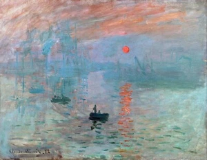 Impression Sunrise Painting by Claude Monet Reproduction - Picture 1 of 3