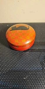 Vintage wood wooden cat pill trinket box   Made in India - Picture 1 of 7