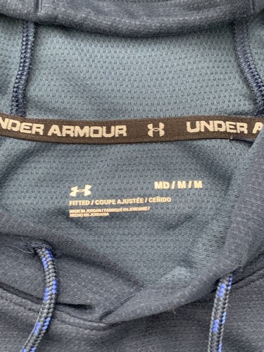 VETEMENTS Felpa con cappuccio da uomo Under Armour taglia M manica lunga blu