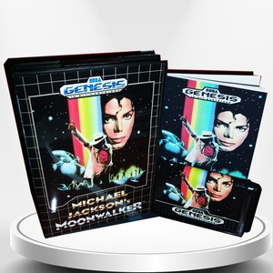 Michael Jackson's Moonwalker US Cover with Box and Manual for MD MegaDrive Genes