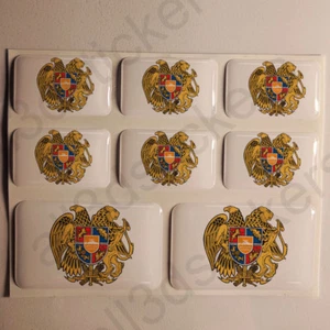 Autocollant Arménie Armoiries Arménie Blason 3D Résine Adhésif Autocollants Moto - Imagen 1 de 1