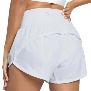 Womens High Waisted Running Shorts Lightweight Quick Dry Workout Gym Athletic... - Picture 1 of 6