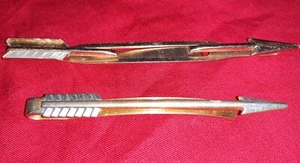 Used set of 2 tie bars or pins 7 and 9 cm metal No. 7771/12 - Picture 1 of 5