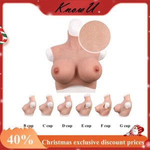 Realistic cotton Breast Plate Forms Fake Boobs Cosplay Sales promotion - Picture 1 of 17