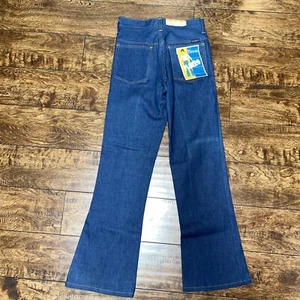 Vintage 1970s Mr. Leggs SIZE 14 FLARES Flare Legs SLIM Jeans 25 X 28 NOS NWT - Picture 1 of 8