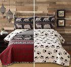 Rustic Bedding Quilts Full/Queen Size Bedspreads 3 Piece, Lightweight Quilt Sets