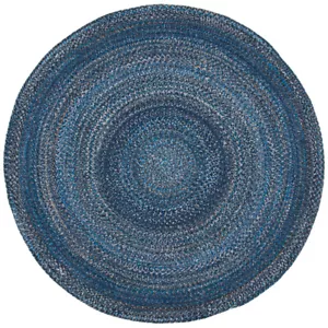 SAFAVIEH Braided Collection BRD851N Handwoven Navy Rug - Picture 1 of 10