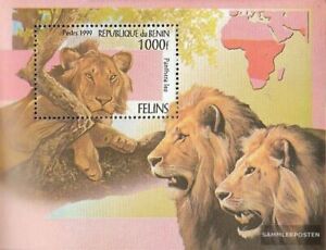 Benin Block52 mint never hinged mnh 1999 Big Cats