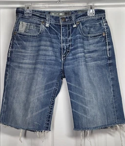 Buckle BKE Jean Shorts Mens 30 Tyler Straight Leg Cut Off Medium Wash Denim - Picture 1 of 9
