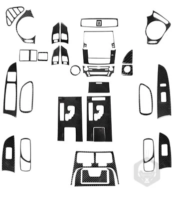 30Pcs Real Carbon Fiber Kits Whole Interior Trim For Lexus IS250 IS350 2006-2012 — 第 1/4 张图片