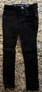 Girls Cat & Jack Denim Black Jeans Pants Skinny Leg Jegging Stretchy Size 6 - Picture 1 of 4