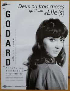 DEUX TROIS CHOSES jean-luc godard affiche cinema originale 54x40 cm anna karina - Imagen 1 de 1