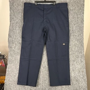 Dickies Pants Mens 50 Blue Loose Fit Straight Leg Double Knee Work Workwear - Picture 1 of 7
