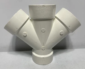 Charlotte 3" PVC Double Wye 3"x3"x3"x3" - Bild 1 von 7