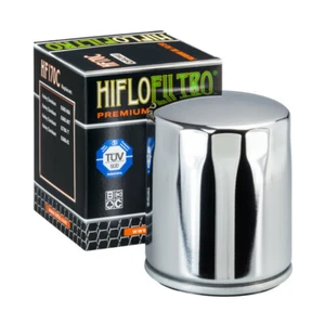 HiFlo - HF170C - Oil Filter, Chrome for Harley Davidson - Picture 1 of 2