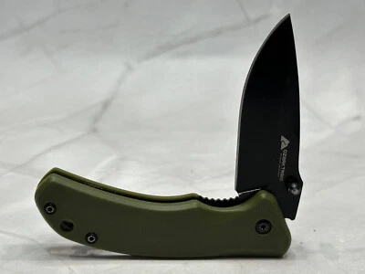 Ozark Trail Black Blade Liner Lock Folding Pocket Knife Forest Green 2.75" Blade - Image 1 of 4