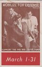 Mobilize for Defense,Support the 1951 Red Cross Fund,Washington D.C. Postcard