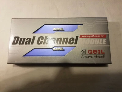 Geil GE5123200BDC 512MB (2 x 256MB) DDR400 PC3200 184pin Memory Module PN 1010 - Image 1 of 3