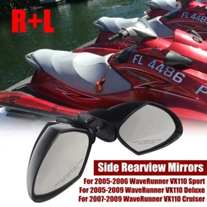 Espejos retrovisores R+L para lancha deportiva Yamaha WaveRunner VX110 de lujo crucero - Imagen 1 de 10