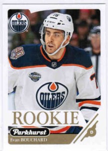 18/19 2018 PARKHURST EVAN BOUCHARD #342 ROOKIE RC GOLD PARALLEL EDMONTON OILERS