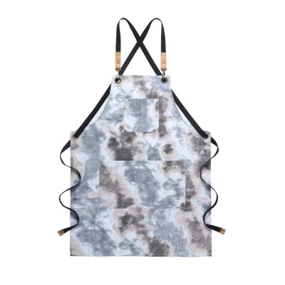 Delantal ajustable para mujer con dos bolsillos cocina cocina restaurante ropa de trabajo NUEVO Foto 1 de 4